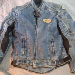 Armored motorcycle jean jacket